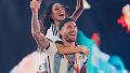 El cruce de redes entre Tini y De Paul.