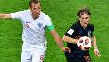 El delantero inglés Harry Kane y el mediocampista croata Luka Modric.