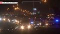 Las únicas luces en Circunvalación era la de los vehículos (captura El Tres).