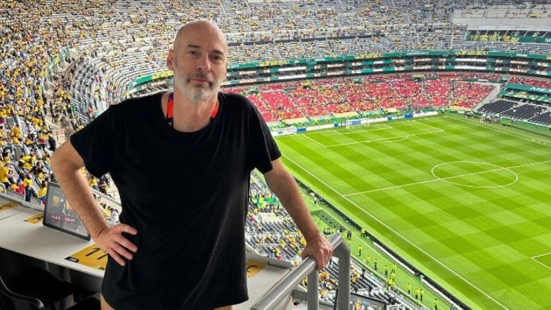 Andrés Burgo en el estadio Azteca, en este Mundial de 2026, a 40 años de 