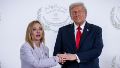 Meloni y Trump durante el G7.