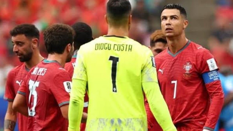 Tenso clima en la selección de Portugal tras el empate ante RD Congo.