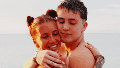 Florencia Peña junto a su hijo Juan.