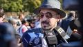 "Amo Rosario", expresó Abel Pintos durante el contacto con los medios, horas antes de presentarse ante miles de personas frente al Monumento.