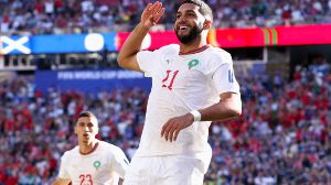 Saibari fue el autor del golazo que puso en ventaja a Marruecos apenas empezó el encuentro ante Escocia.