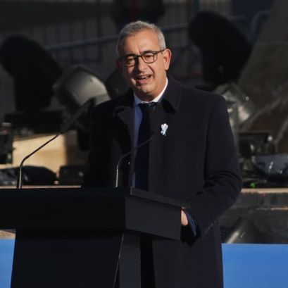 El intendente Javkin en su discurso del Día de la Bandera (Alan Monzón/Rosario3)