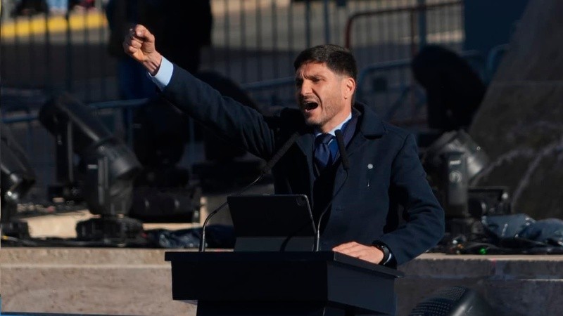 Pullaro durante el acto del Día de la Bandera (Foto: Alan Monzón/Rosario3)&nbsp;