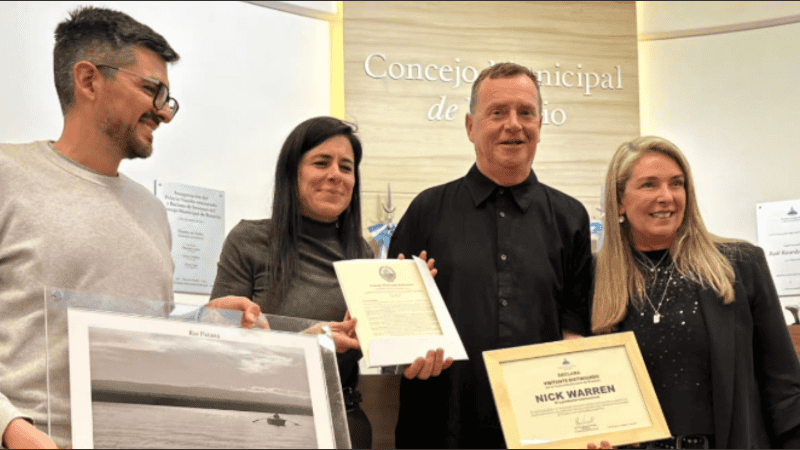El Concejo reconoció a Nick Warren por su vínculo con Rosario.
