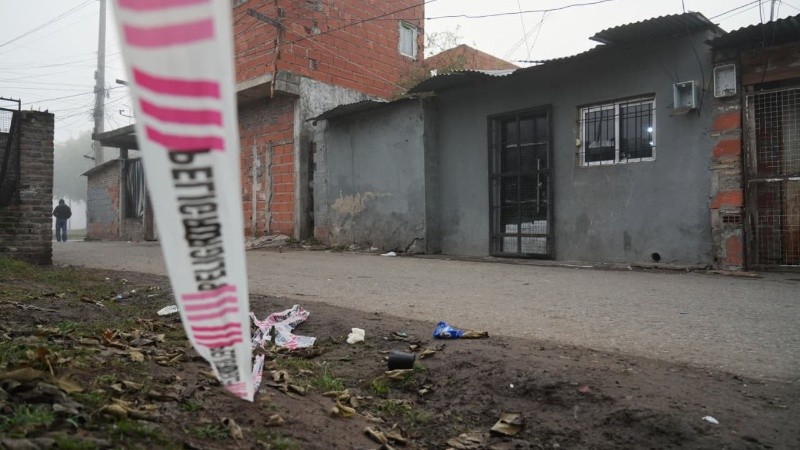 El sector donde mataron a Manfredi en Villa Banana.