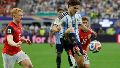 Julián Álvarez entró en el segundo tiempo de Argentina ante Austria.