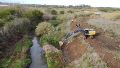 Obras en 14 canales del sur de la provincia
