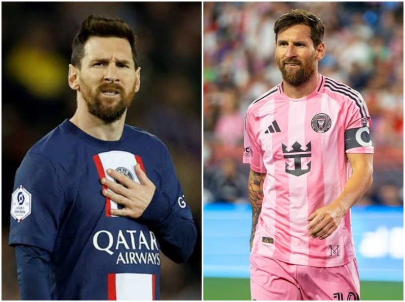 El paso de Messi por el Paris Saint-Germain y su presente en e.&nbsp;Inter Miami.
