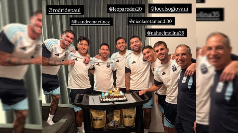 La foto que publicó Leo en su cuenta de Instagram.