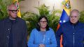 La presidenta encargada de Venezuela, Delcy Rodríguez, emitió un mensaje a la población (captura de video).