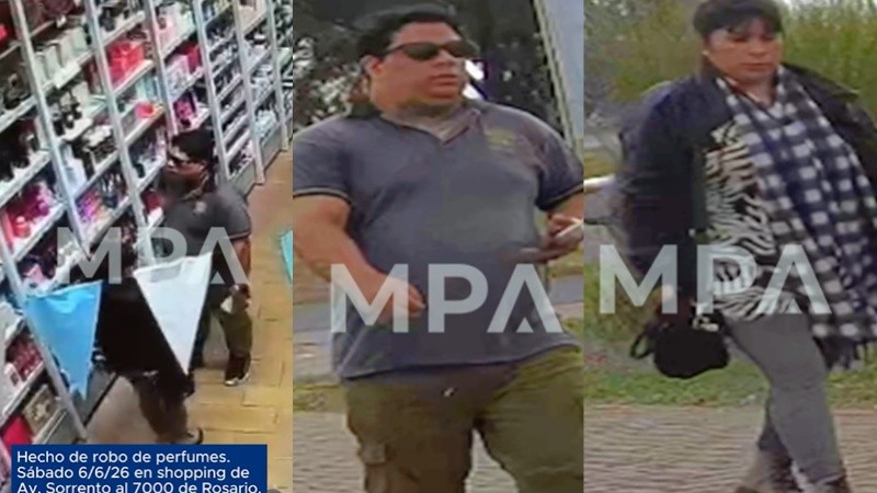 Los delincuentes quedaron filmados por las cámaras del shopping.