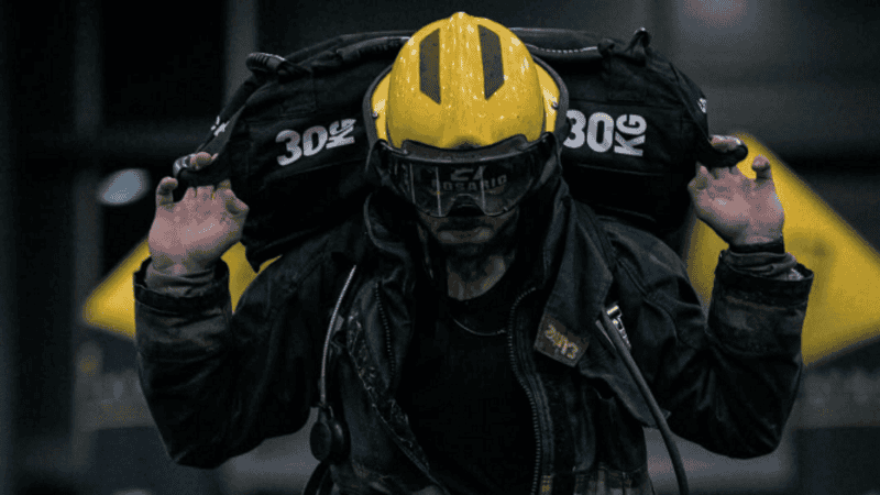 Un entrenamiento de los Bomberos Voluntarios de Rosario.