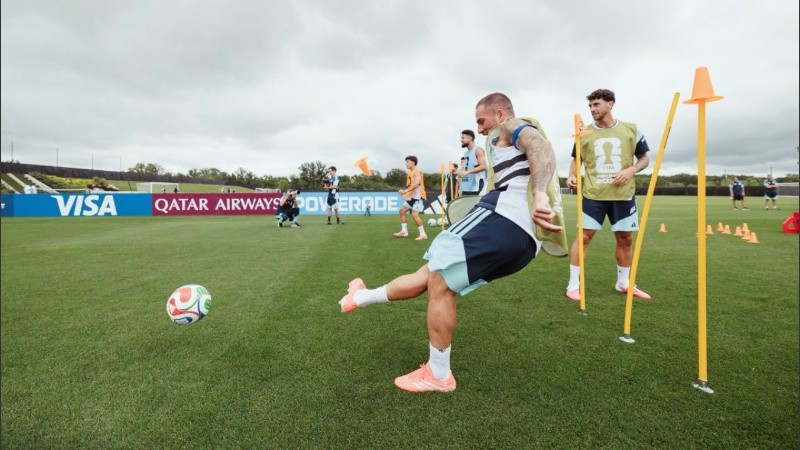 Argentina vuelve a los entrenamientos en Kansas (X/@Argentina)