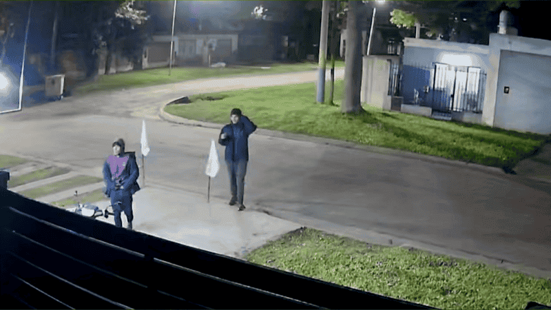 Los delincuentes  habían quedado filmados.