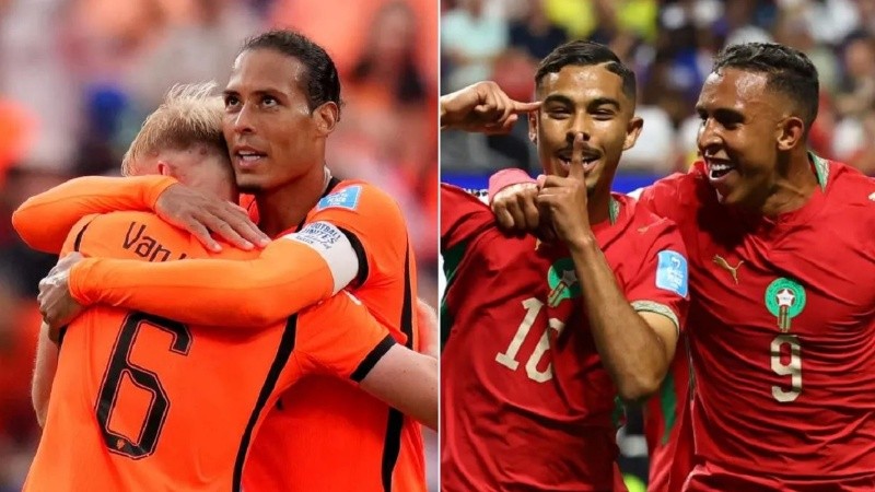 Países Bajos y Marruecos se miden por la clasificación a octavos de final del Mundial.