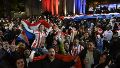Una fiesta en Asunción tras el truinfo de la selección paraguaya.