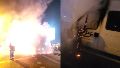 El furgón marca Peugeot se incendió mientras circulaba por avenida Circunvalación.