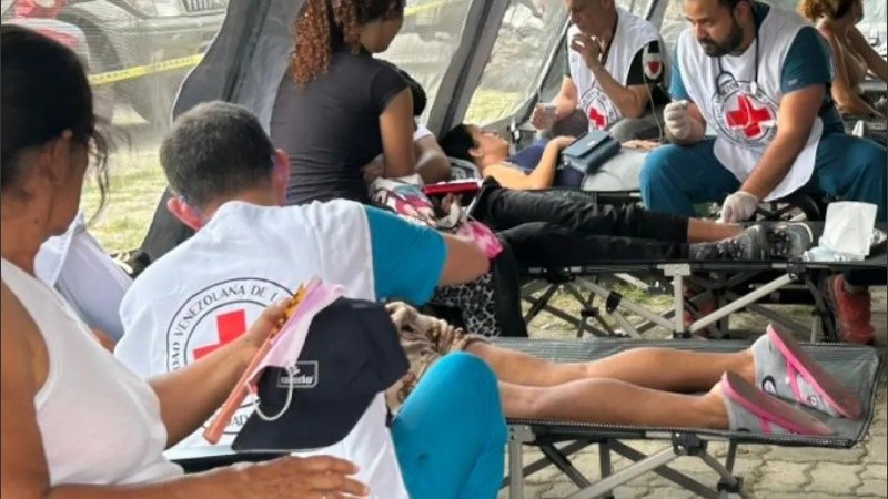 La Cruz Roja Venezolana se movilizó rápidamente para apoyar a las comunidades afectadas.