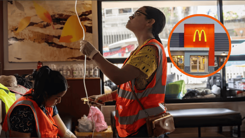 Un McDonald's, el hospital improvisado que atiende a víctimas del terremoto en Venezuela.