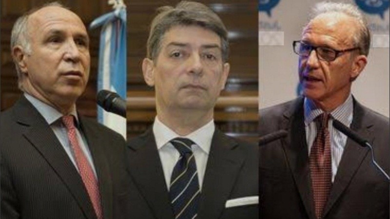 Los tres jueces de la Corte Suprema: Ricardo Lorenzetti, Horacio Rosatti y Carlos Rosenkrantz.
