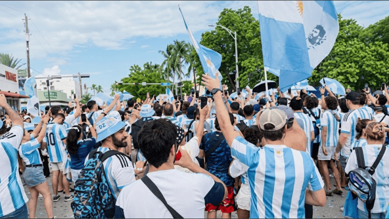 La pasión argentina invadió Miami en la antesala del cruce con Cabo Verde.