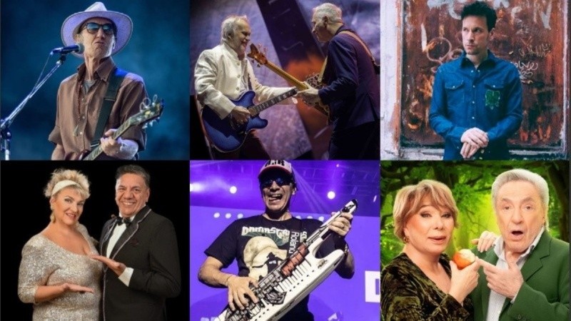 Skay y Los Fakires, David Lebón y Pedro Aznar, Antonio Birabent, Damas Gratis y las obras El Diario de Adán y Eva y La Revista Está de Fiesta encabezan la agenda cultural del fin de semana en Rosario