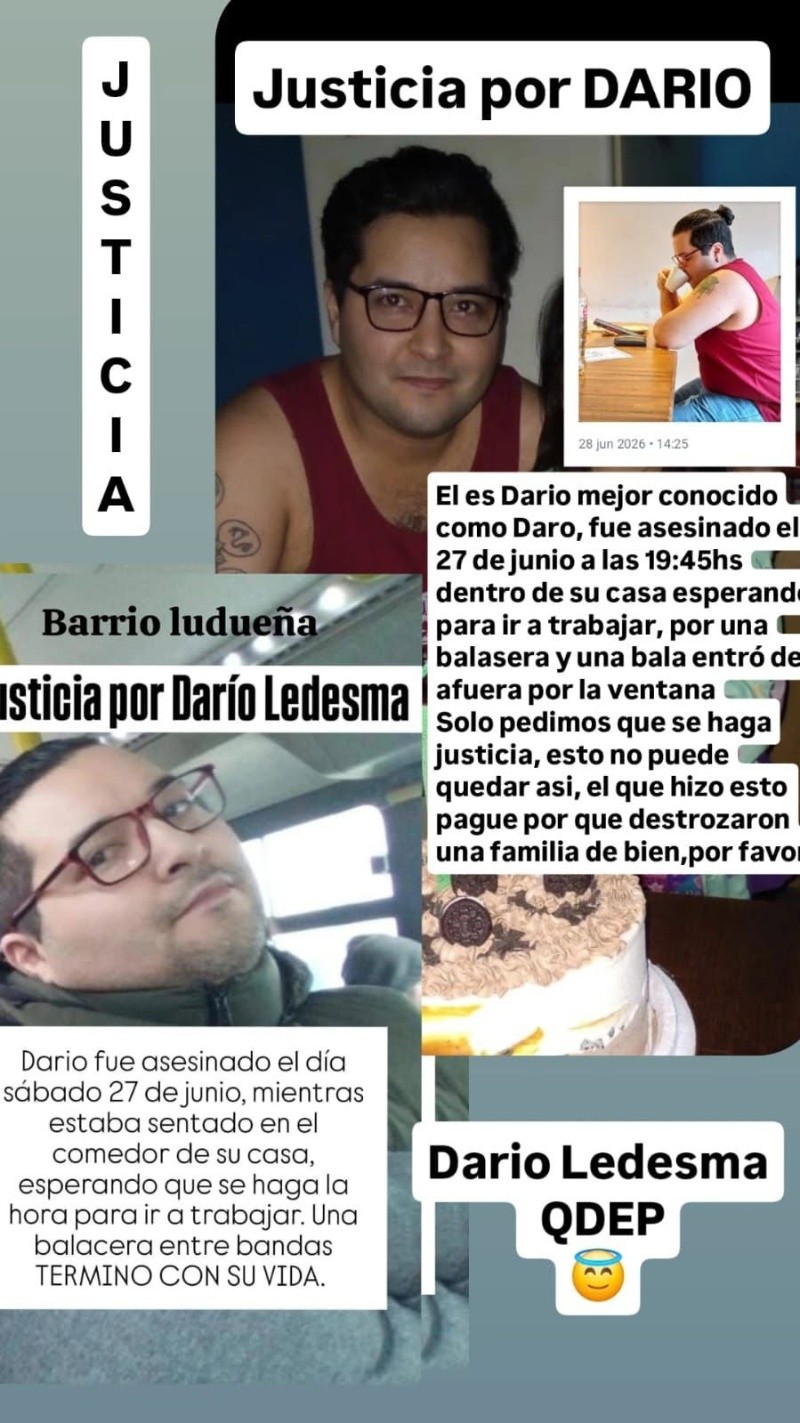 Una pancarta digital que lanzó la familia para pedir justicia.