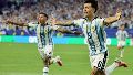 Lisandro Martínez festeja a puro desahogo y emoción el 2-1 de Argentina ante Cabo Verde.