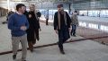 Angelini y Losada acompañaron a Pullaro en una recorrida por obras para los Juegos Sudamericanos.