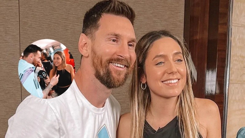 Lionel Messi y Sofi Martínez.