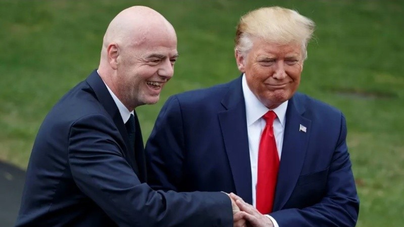 Infantino y Trump mantienen una relación pública cordial. (EFE)