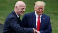 Infantino y Trump mantienen una relación pública cordial. (EFE)