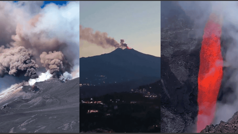 El volcán Etna se encuentra en nivel de alerta amarillo.