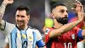 Messi vs Salah, en el partido del día.