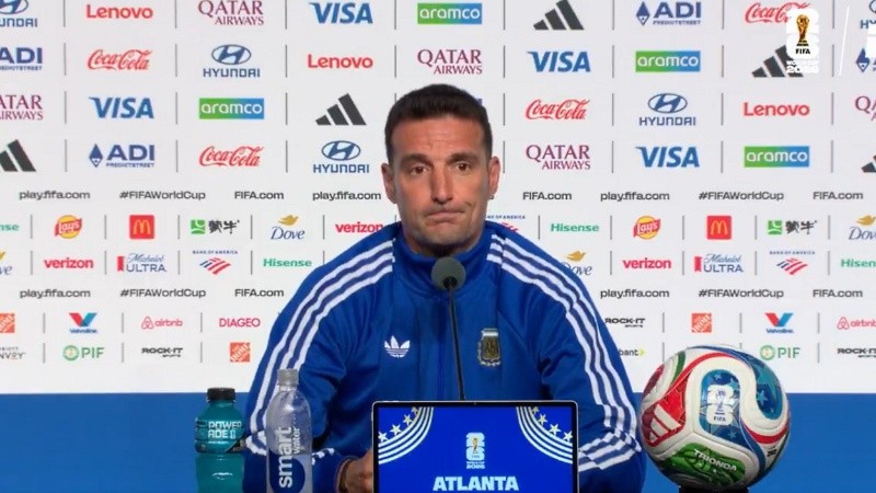 Scaloni, en la previa de Egipto.