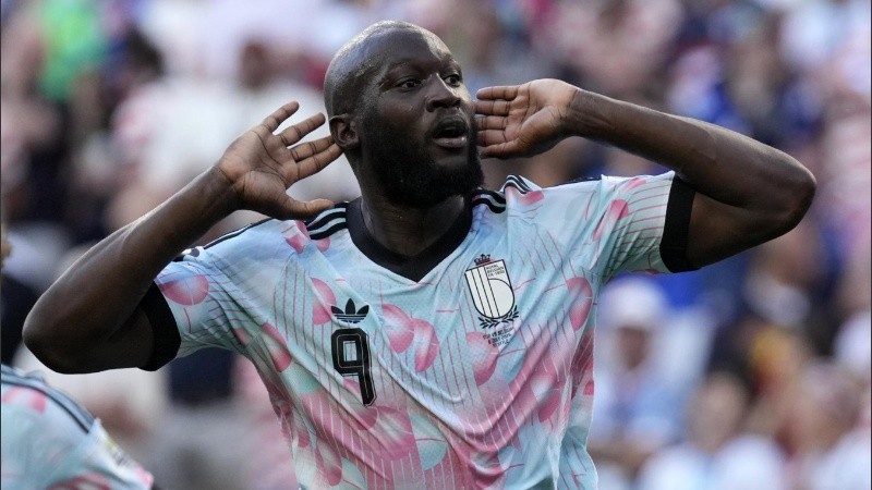 Romelu Lukaku celebra su gol ante Estados Unidos (EFE).