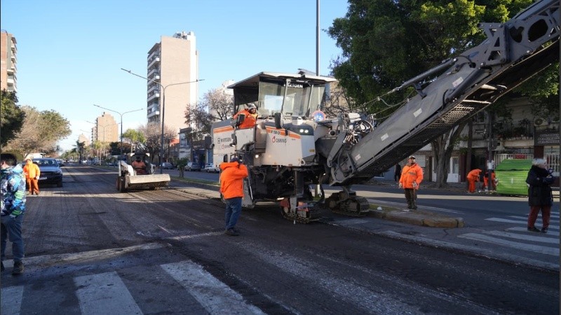 Manos a la obra en avenida 27 de Febrero y Mitre.