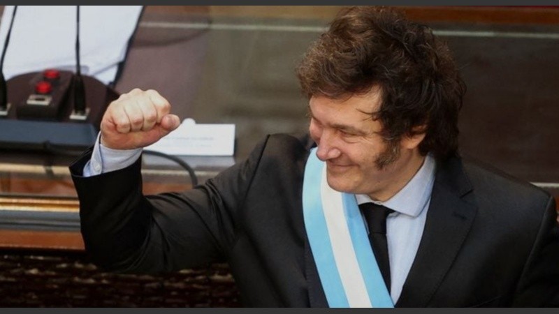 Los festejos del Presidente tras la victoria de la selección