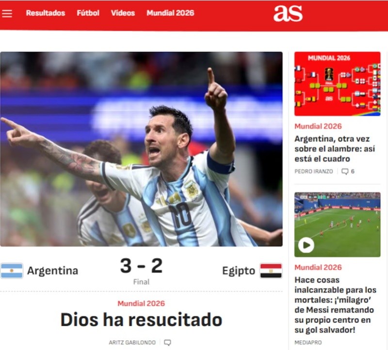 &nbsp;Captura imagen AS (España).