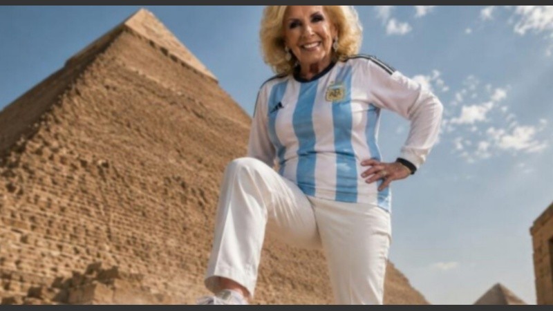 Uno de los tantos memes creados con la foto de la conductora.