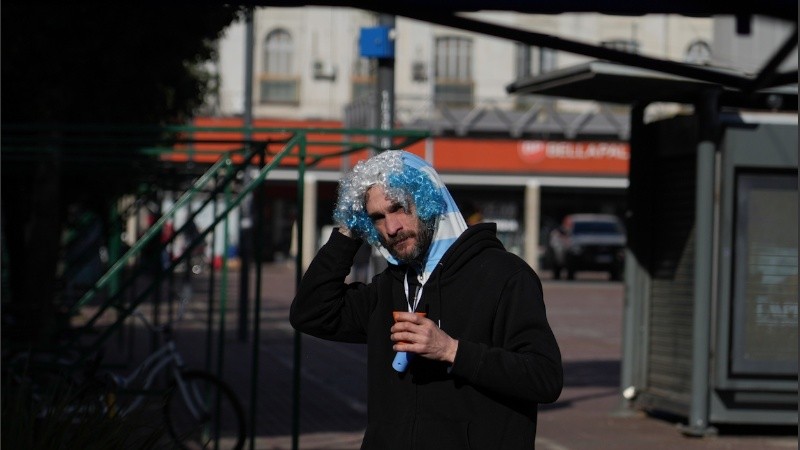 Invierno en Rosario teñido de celeste y blanco.