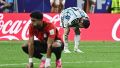 El desahogo de Messi al final de un partido que lo tuvo angustiado durante buena parte del mismo (EFE).