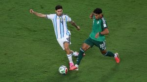 Gonzalo Montiel es el único amonestado en la selección argentina.