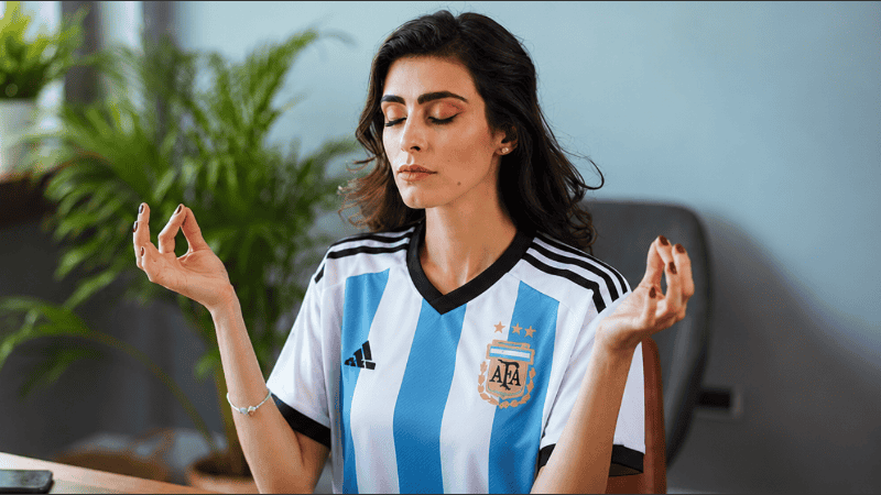Consejos para controlar el estrés mientras se acerca el partido de Argentina.