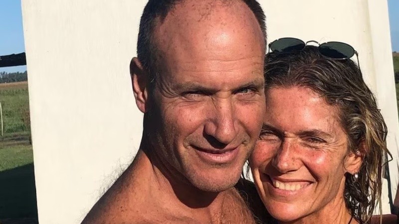 La empresaria junto a su marido.