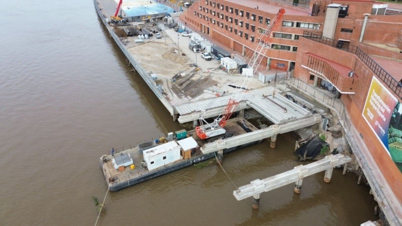 La superficie total del muelle alcanzará los 4.200 metros cuadrados.
